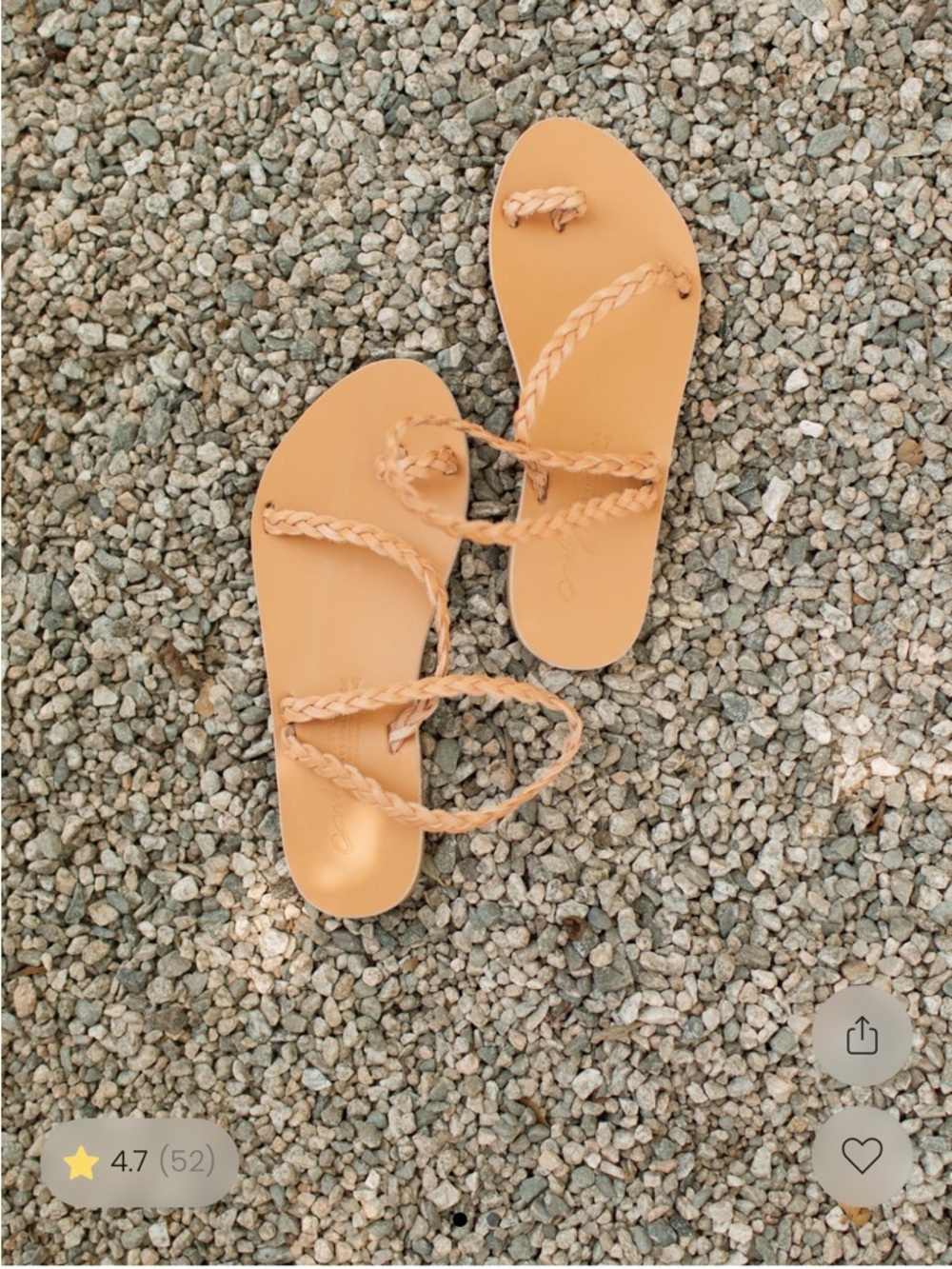 Carly Jean Los Angeles Rhodes Braided Sandals
